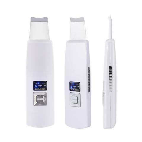 Ultrasonic Skin Scrubber & Face Cleanser | Blackhead Acne Removal Facial Spa Tool