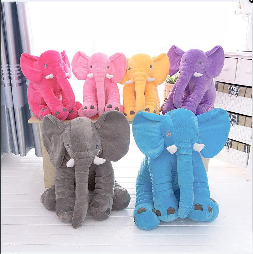 Large Stuffed Elephant Child Sleep Pillow and Toy