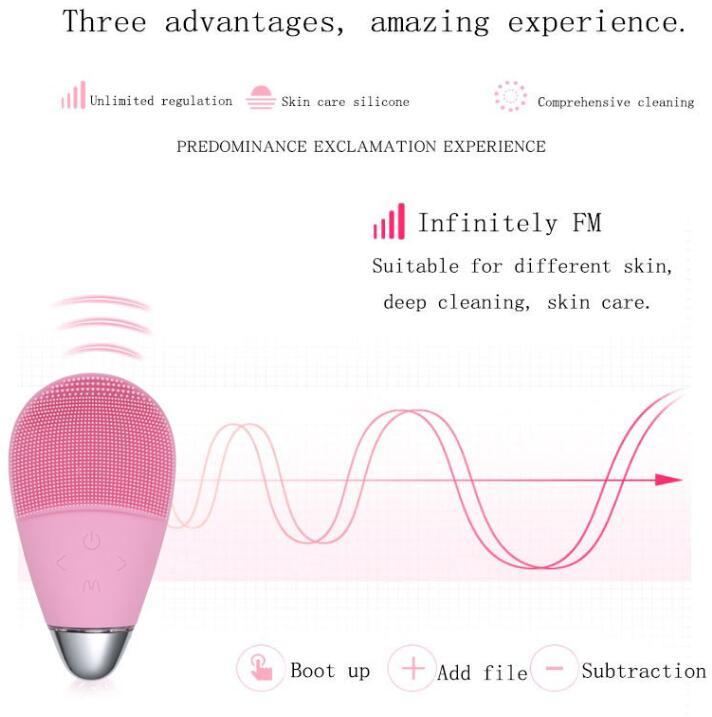 Electric Facial Cleansing Brush | Sonic Vibration Deep Pore Cleanser