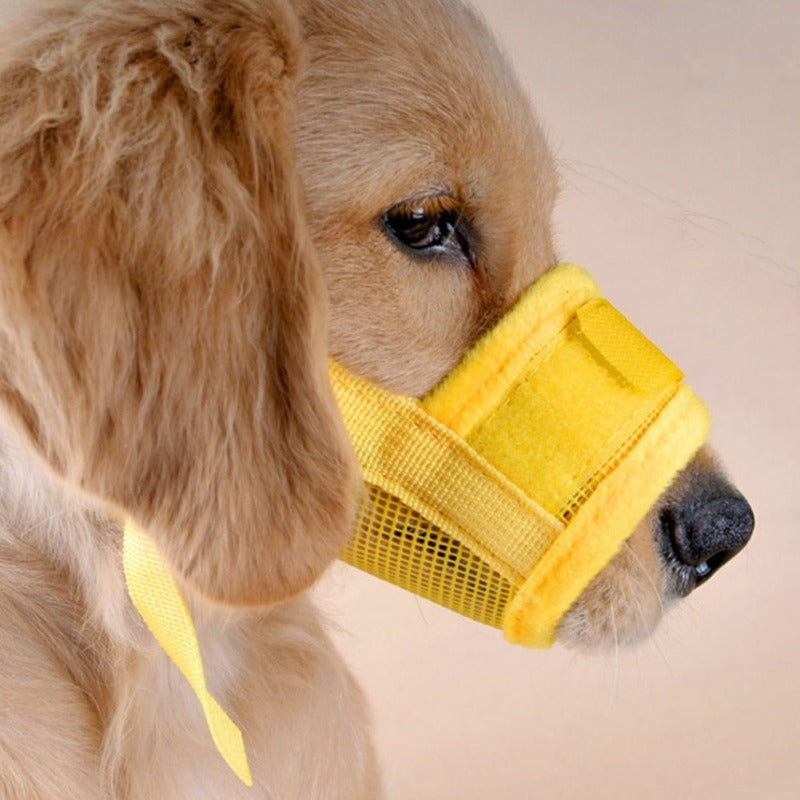 Soft Adjustable Pet Mask | Anti-Barking & Non-Biting Dog Muzzle