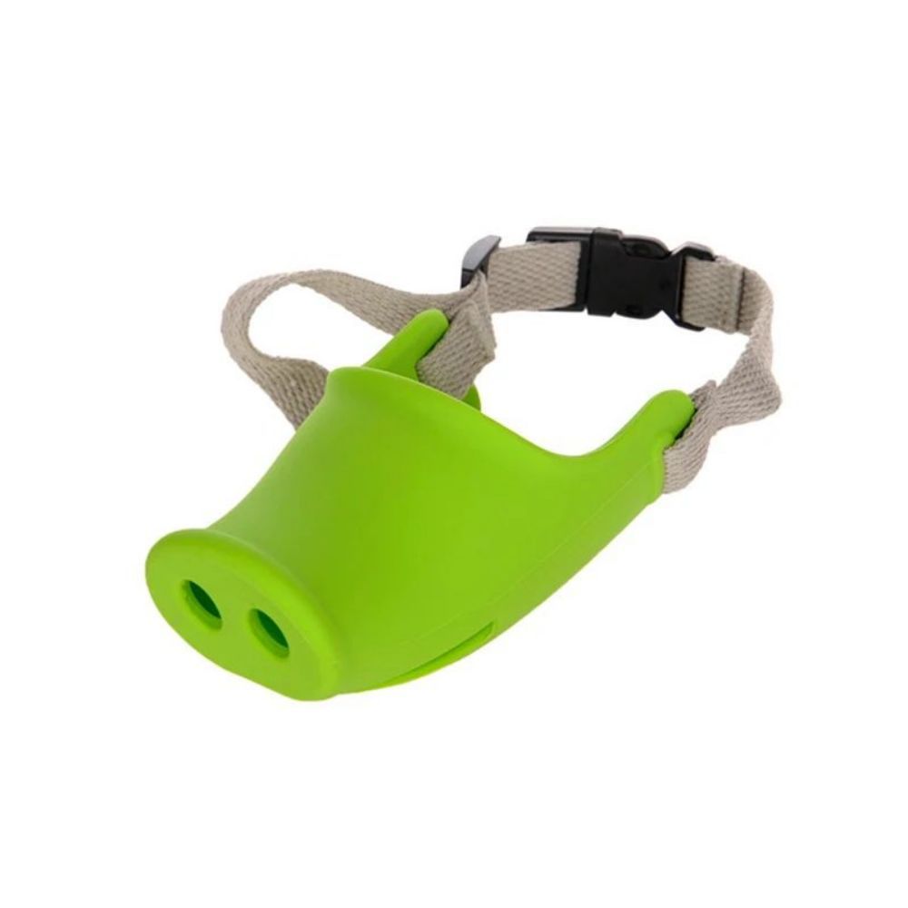 Dog Anti-Bite Piggy Mouth Muzzle Cover | Long Snout Pet Training & Daily Use