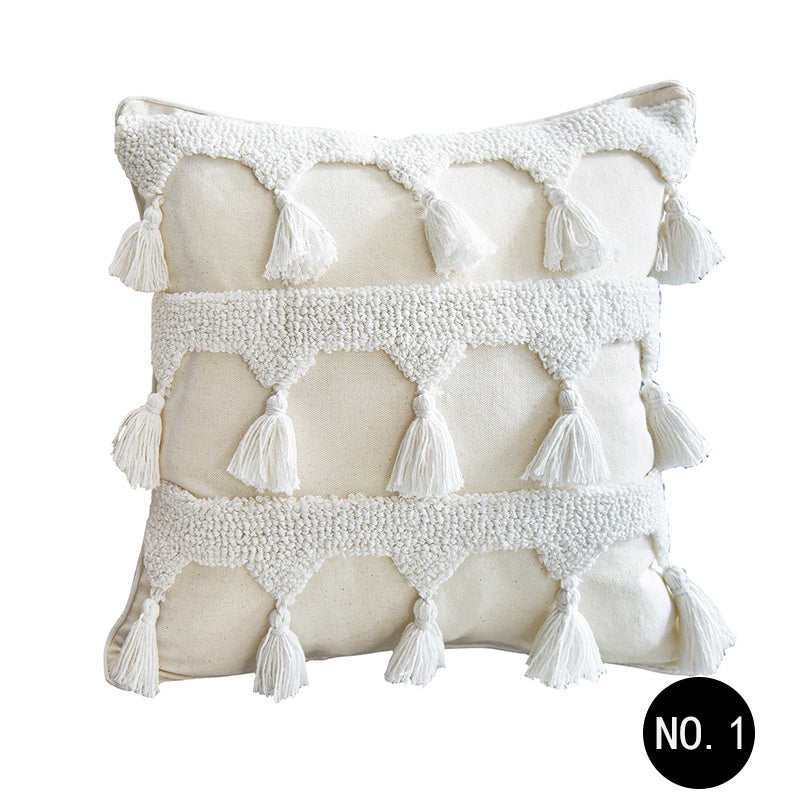 Simple Textured Decorative Cushion Cover
