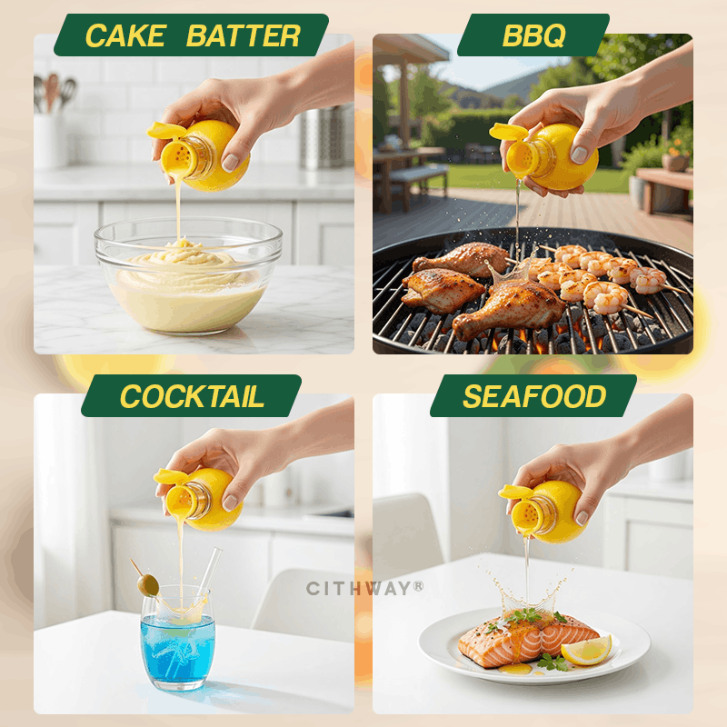 Fresh Squeeze 2-in-1 Citrus Juicer Set (2Pcs)